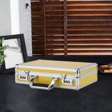 Maxbell Aluminum Alloy Hard Case with Lock Portable Tool Case for Travel files Tools S