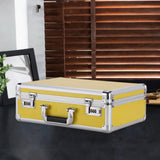Maxbell Aluminum Alloy Hard Case with Lock Portable Tool Case for Travel files Tools M