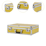 Maxbell Aluminum Alloy Hard Case with Lock Portable Tool Case for Travel files Tools L