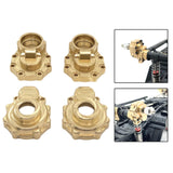 Maxbell 4Pcs 1/10 RC Brass Portal Cover Counter Weight Set for Wltoys 104020 Crawler