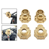 Maxbell 4Pcs 1/10 RC Brass Portal Cover Counter Weight Set for Wltoys 104020 Crawler