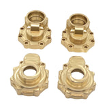 Maxbell 4Pcs 1/10 RC Brass Portal Cover Counter Weight Set for Wltoys 104020 Crawler