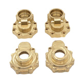 Maxbell 4Pcs 1/10 RC Brass Portal Cover Counter Weight Set for Wltoys 104020 Crawler