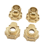 Maxbell 4Pcs 1/10 RC Brass Portal Cover Counter Weight Set for Wltoys 104020 Crawler