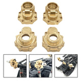 Maxbell 4Pcs 1/10 RC Brass Portal Cover Counter Weight Set for Wltoys 104020 Crawler