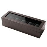 Maxbell Watch Storage Box Elegant for Watches Necklace Bracelet Earrings Girls Women 5 Slot