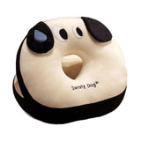 Maxbell Desk Napping Pillow Black Cushion Lovely Neck Pillow for Bedroom Home Office big eyes dog