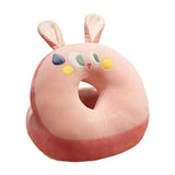 Maxbell Desk Napping Pillow Black Cushion Lovely Neck Pillow for Bedroom Home Office rabbits