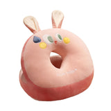 Maxbell Desk Napping Pillow Black Cushion Lovely Neck Pillow for Bedroom Home Office rabbits