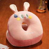 Maxbell Desk Napping Pillow Black Cushion Lovely Neck Pillow for Bedroom Home Office rabbits