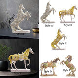 Maxbell Horse Statue Collection Lifelike Horse Figurine for Study Room Desktop Decor Style A