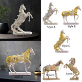 Maxbell Horse Statue Collection Lifelike Horse Figurine for Study Room Desktop Decor Style A