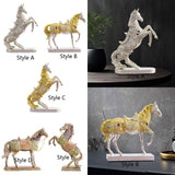 Maxbell Horse Statue Collection Lifelike Horse Figurine for Study Room Desktop Decor Style A
