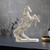 Maxbell Horse Statue Collection Lifelike Horse Figurine for Study Room Desktop Decor Style A