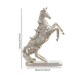 Maxbell Horse Statue Collection Lifelike Horse Figurine for Study Room Desktop Decor Style A