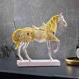 Maxbell Horse Statue Collection Lifelike Horse Figurine for Study Room Desktop Decor Style B