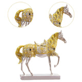 Maxbell Horse Statue Collection Lifelike Horse Figurine for Study Room Desktop Decor Style B