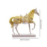 Maxbell Horse Statue Collection Lifelike Horse Figurine for Study Room Desktop Decor Style B