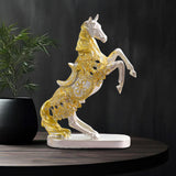 Maxbell Horse Statue Collection Lifelike Horse Figurine for Study Room Desktop Decor Style C
