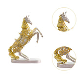 Maxbell Horse Statue Collection Lifelike Horse Figurine for Study Room Desktop Decor Style C