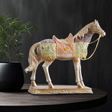 Maxbell Horse Statue Collection Lifelike Horse Figurine for Study Room Desktop Decor Style D