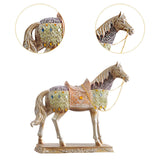Maxbell Horse Statue Collection Lifelike Horse Figurine for Study Room Desktop Decor Style D