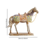Maxbell Horse Statue Collection Lifelike Horse Figurine for Study Room Desktop Decor Style D