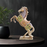 Maxbell Horse Statue Collection Lifelike Horse Figurine for Study Room Desktop Decor Style E