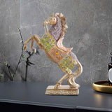 Maxbell Horse Statue Collection Lifelike Horse Figurine for Study Room Desktop Decor Style E