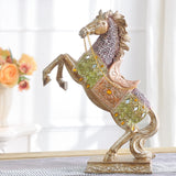 Maxbell Horse Statue Collection Lifelike Horse Figurine for Study Room Desktop Decor Style E