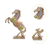 Maxbell Horse Statue Collection Lifelike Horse Figurine for Study Room Desktop Decor Style E