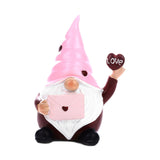 Maxbell Valentines Day Gnome Figurine Tiered Tray Decor for Shelf Bar Valentines Day