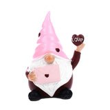 Maxbell Valentines Day Gnome Figurine Tiered Tray Decor for Shelf Bar Valentines Day