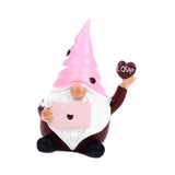 Maxbell Valentines Day Gnome Figurine Tiered Tray Decor for Shelf Bar Valentines Day