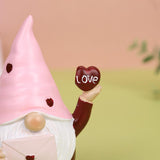 Maxbell Valentines Day Gnome Figurine Tiered Tray Decor for Shelf Bar Valentines Day