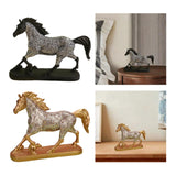 Maxbell Horse Statue Figurine Artwork Collectible Figurine for Bedroom Cabinet Decor black