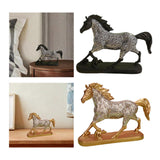 Maxbell Horse Statue Figurine Artwork Collectible Figurine for Bedroom Cabinet Decor black