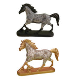 Maxbell Horse Statue Figurine Artwork Collectible Figurine for Bedroom Cabinet Decor black