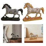 Maxbell Horse Statue Figurine Artwork Collectible Figurine for Bedroom Cabinet Decor black