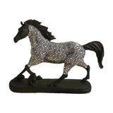 Maxbell Horse Statue Figurine Artwork Collectible Figurine for Bedroom Cabinet Decor black