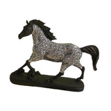 Maxbell Horse Statue Figurine Artwork Collectible Figurine for Bedroom Cabinet Decor black