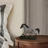 Maxbell Horse Statue Figurine Artwork Collectible Figurine for Bedroom Cabinet Decor black