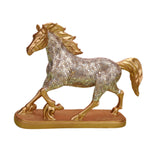 Maxbell Horse Statue Figurine Artwork Collectible Figurine for Bedroom Cabinet Decor gold