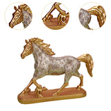 Maxbell Horse Statue Figurine Artwork Collectible Figurine for Bedroom Cabinet Decor gold