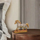 Maxbell Horse Statue Figurine Artwork Collectible Figurine for Bedroom Cabinet Decor gold