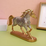 Maxbell Horse Statue Figurine Artwork Collectible Figurine for Bedroom Cabinet Decor gold