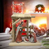 Maxbell Nativity Scene Figurine Decorative Holy Family Figurine for Table Home Decor