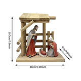 Maxbell Nativity Scene Figurine Decorative Holy Family Figurine for Table Home Decor
