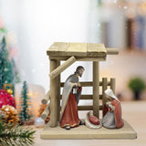 Maxbell Nativity Scene Figurine Decorative Holy Family Figurine for Table Home Decor