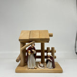 Maxbell Christmas Nativity Scene Statue Christmas Manger for Home Living Room Office